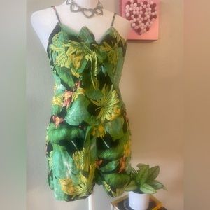 NWT Nicole Miller Women’s Hawaiian Style Two Piece Set Straps With Buckle -Sz S